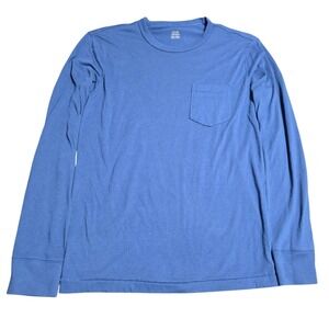 American Eagle Long Sleeve T-Shirt Men's Size XS Blue Standard Fit Cotton Blend